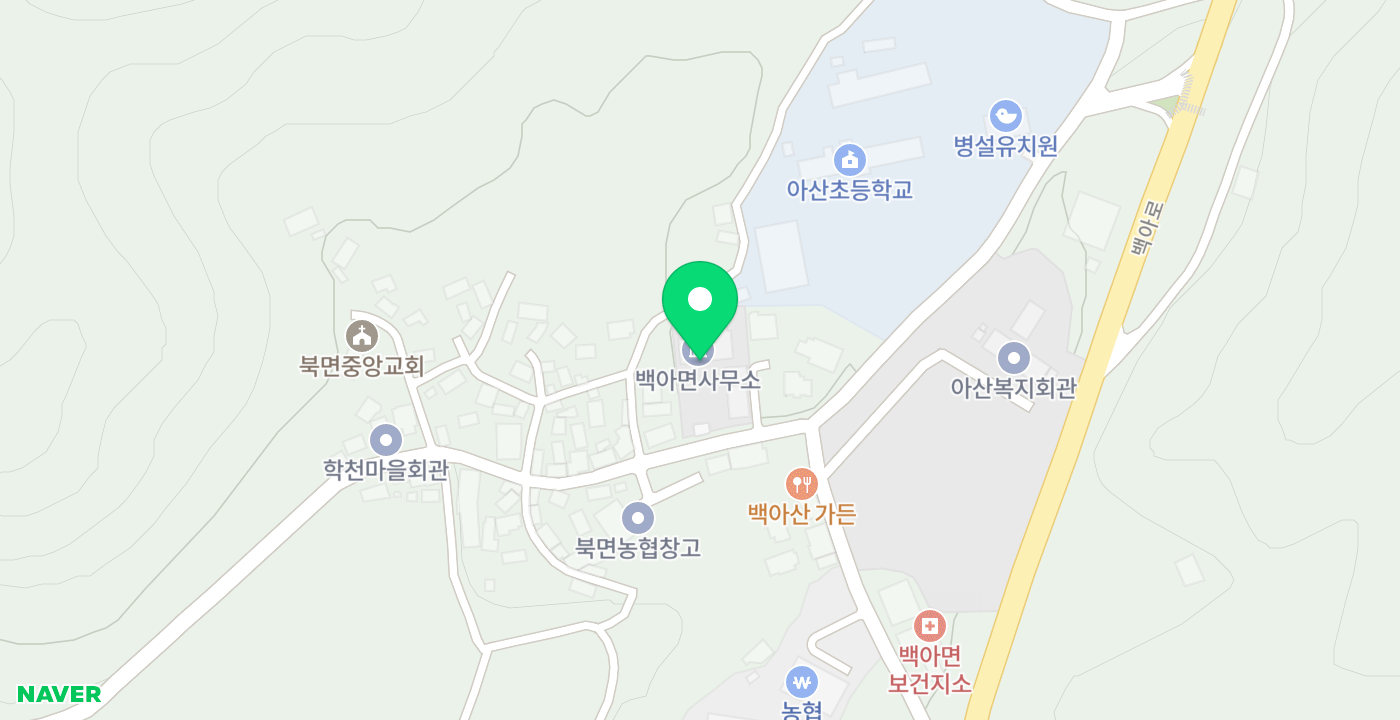 화순군백아면 위치 지도