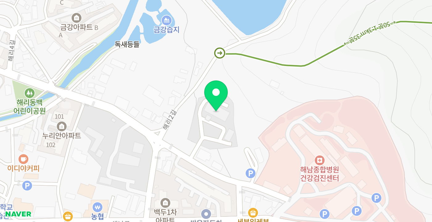 농어촌공사 해남완도지사 위치 지도