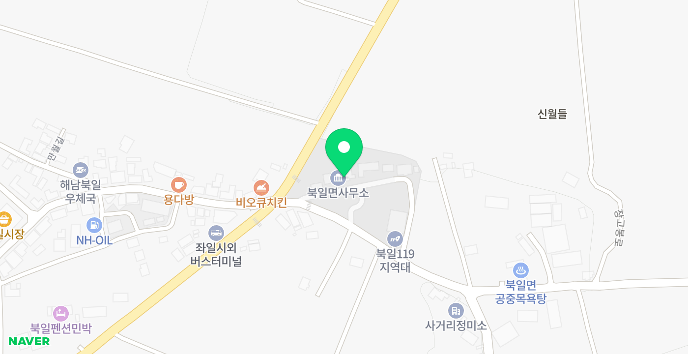 북일면사무소 위치 지도