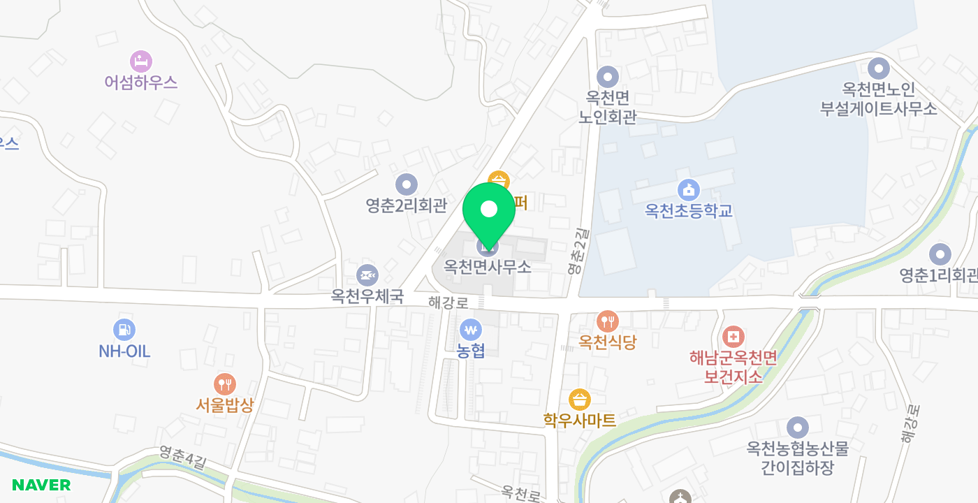 옥천면사무소 위치 지도