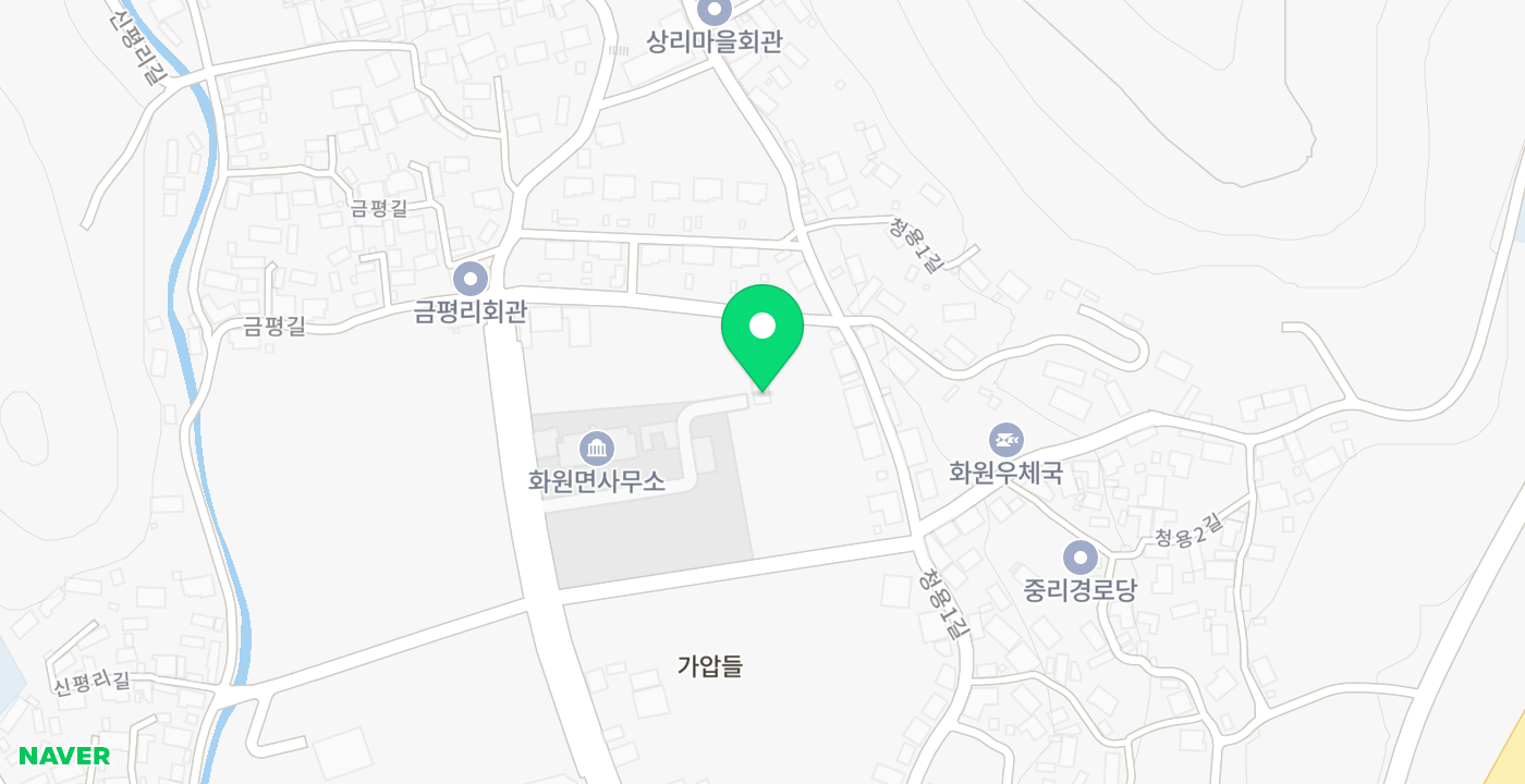 화원면사무소 위치 지도