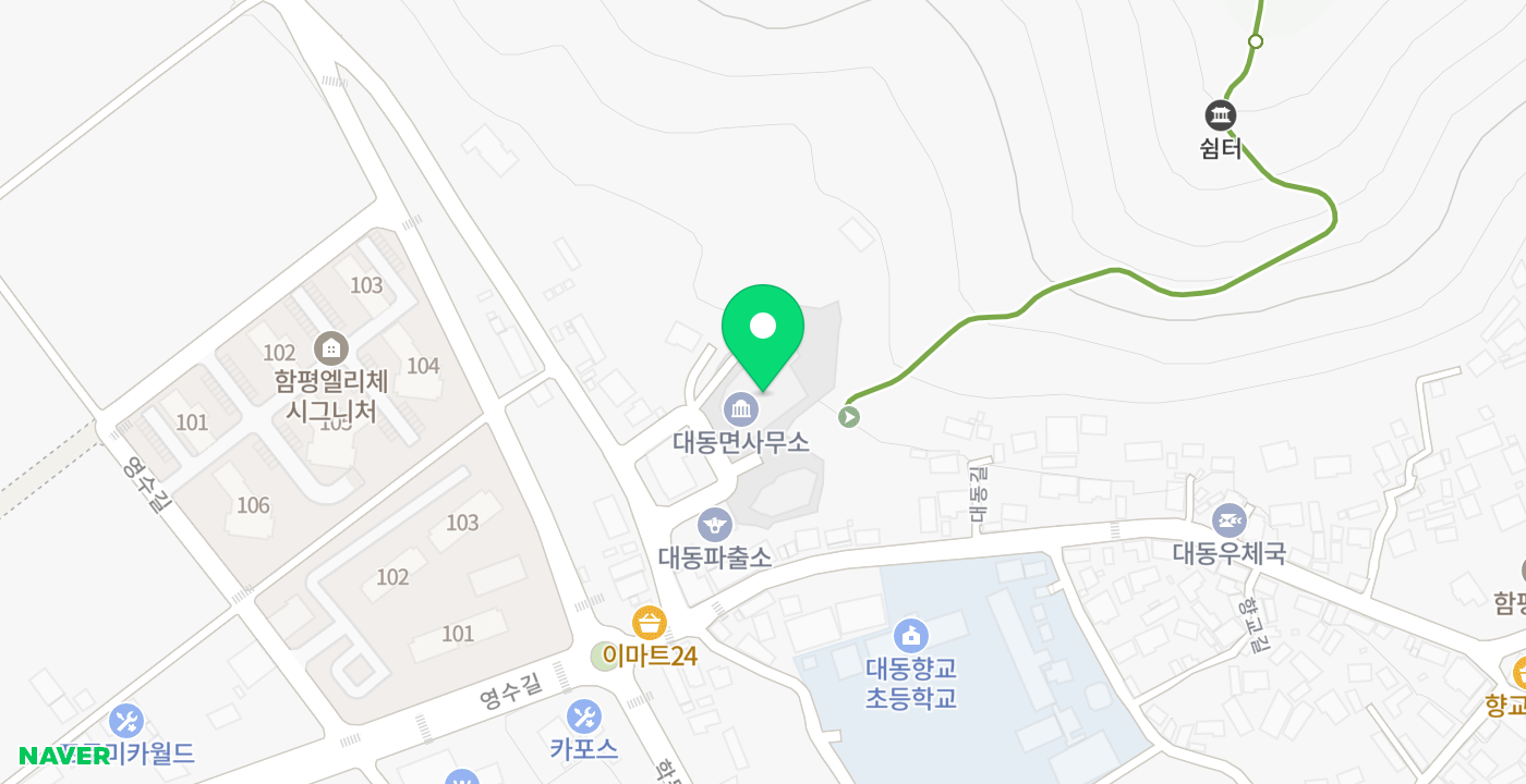 대동면 위치 지도