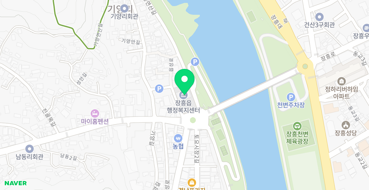 장흥읍 위치 지도