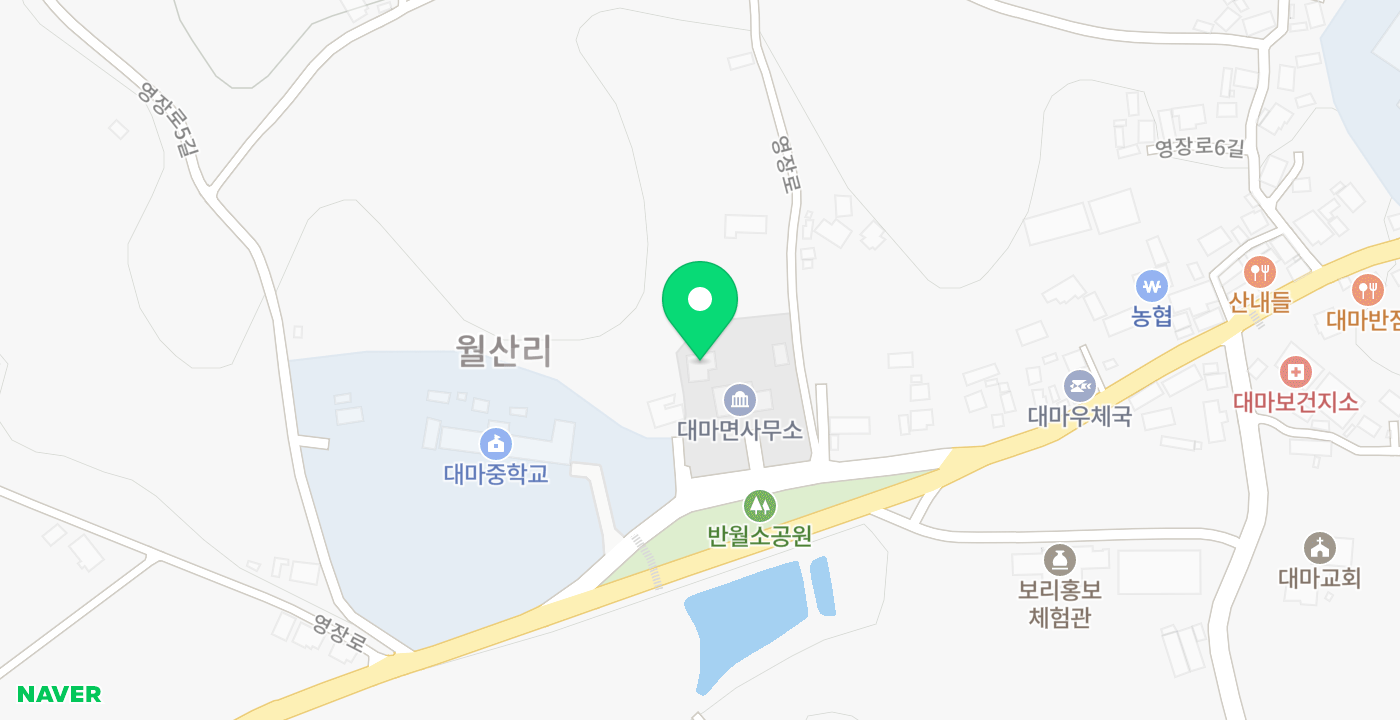 대마면사무소 위치 지도