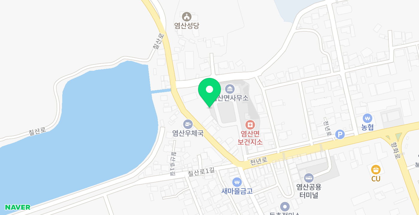 염산면사무소 위치 지도