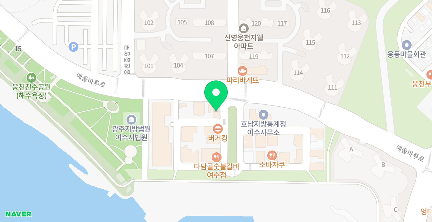 서부새마을금고 웅천지점 위치 지도