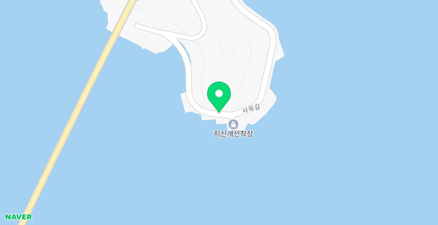 지신개 선착장 위치 지도