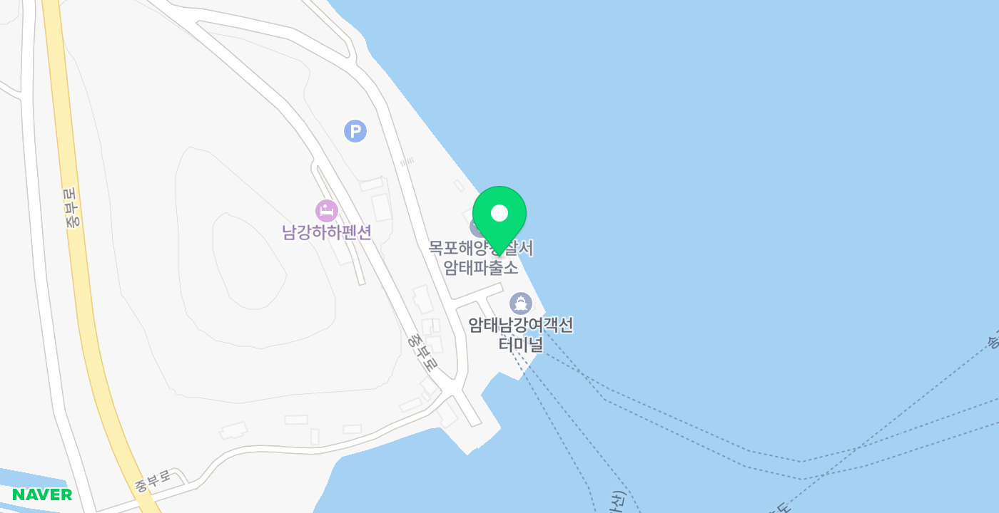 남강항 여객터미널 위치 지도
