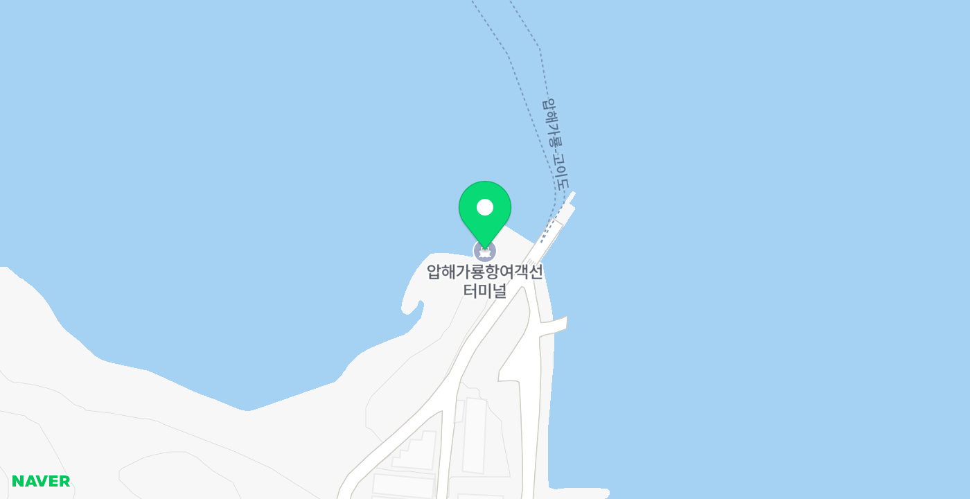 가룡항 선착장 위치 지도