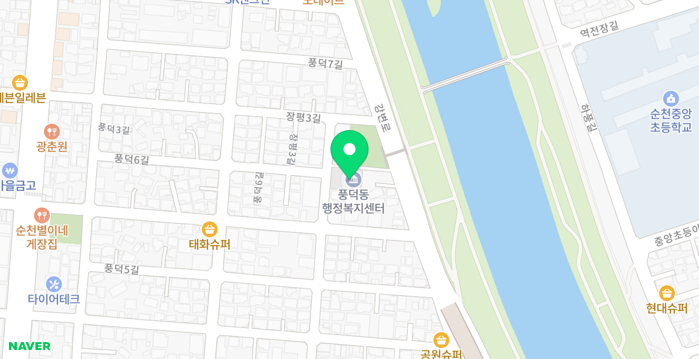 풍덕동주민센터 위치 지도