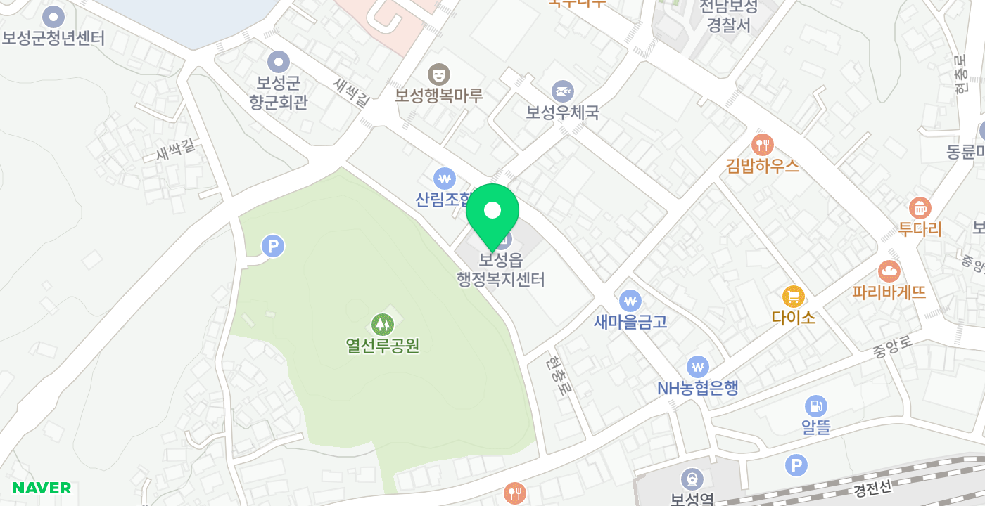 보성읍행정복지센터 위치 지도
