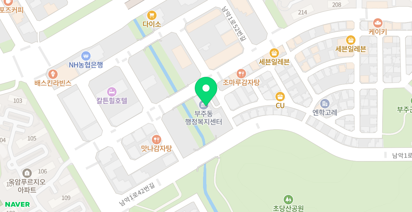 부주동 KIOSK 위치 지도