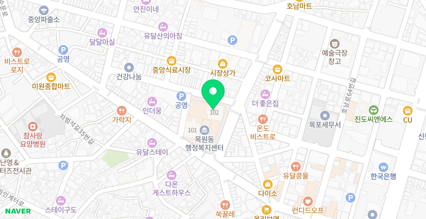 목원동 KIOSK 위치 지도