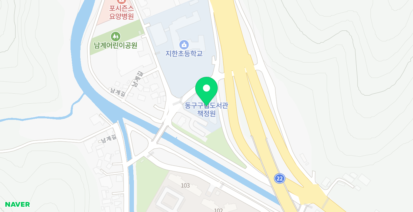 책정원도서관 위치 지도
