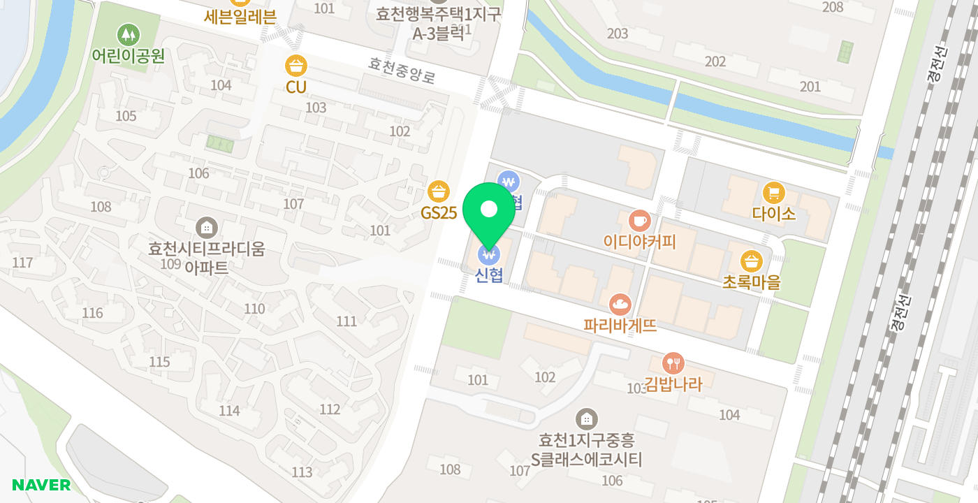 효천1지구 입하신협 위치 지도