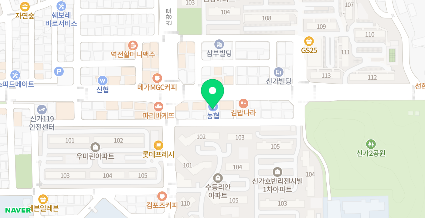 광주비아농협풍영지점 위치 지도