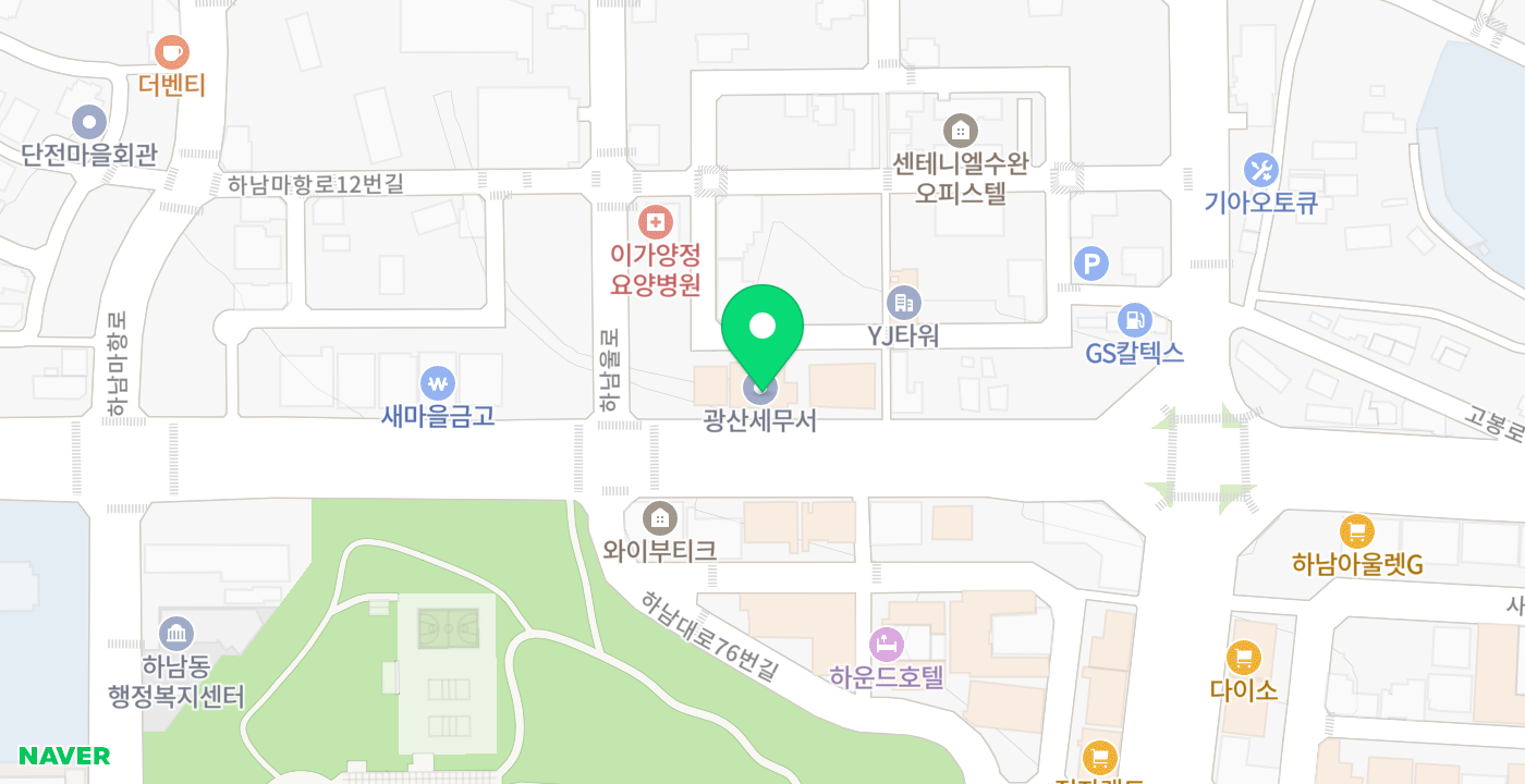 광산세무서 위치 지도