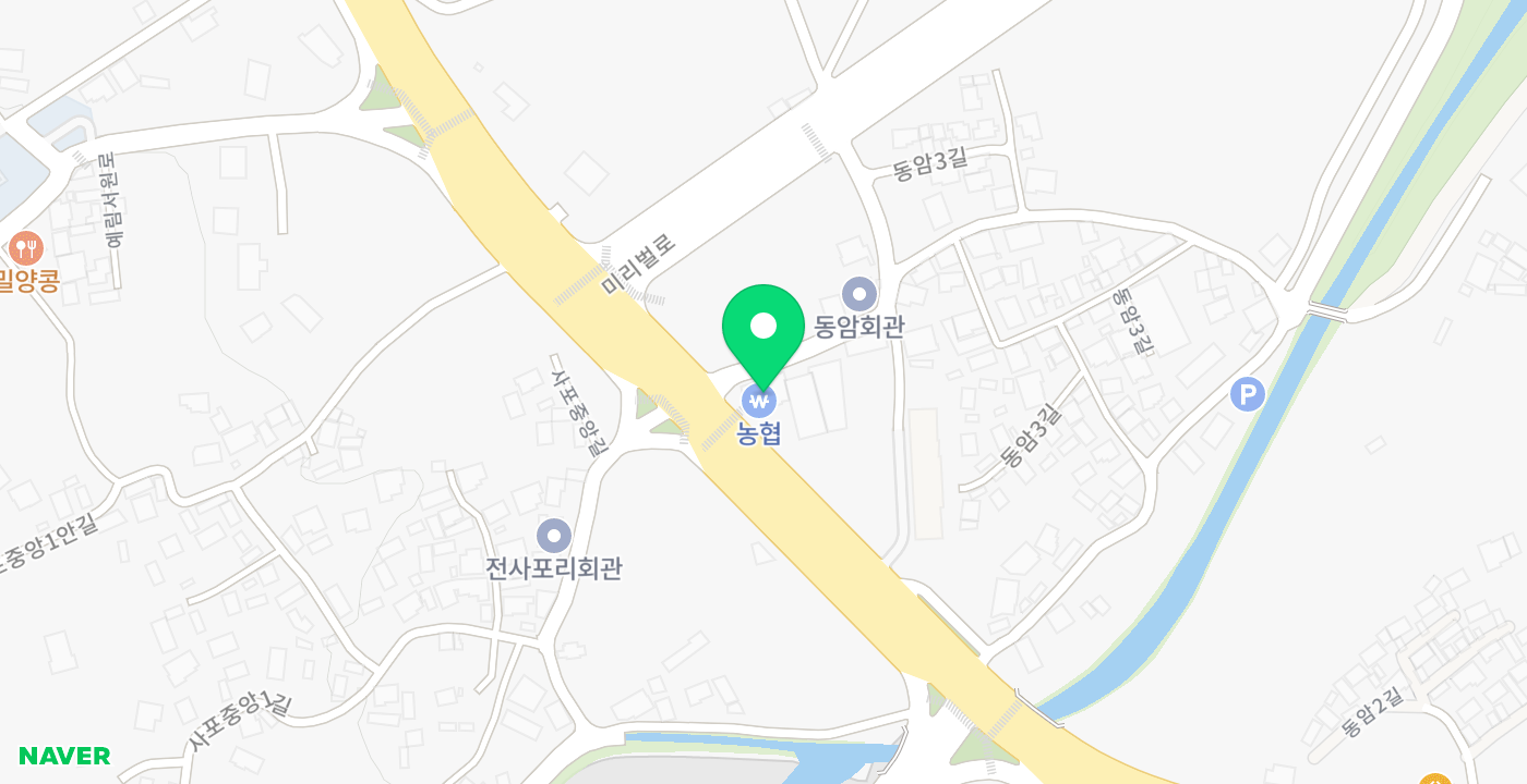 부북면_부북농협사포지점 KIOSK 위치 지도