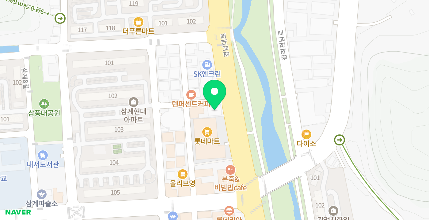 KB국민은행 내서점 위치 지도