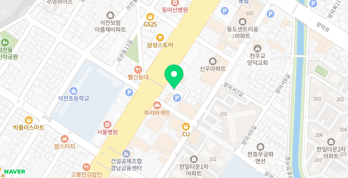 국민건강보험공단창원마산지사 위치 지도