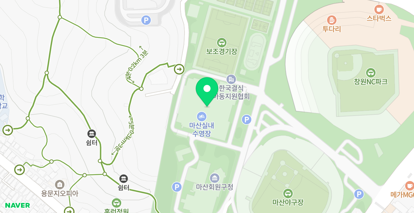 마산회원구청 위치 지도