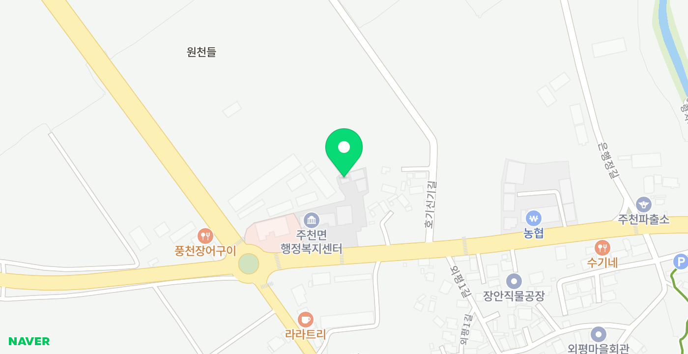 주천면 위치 지도