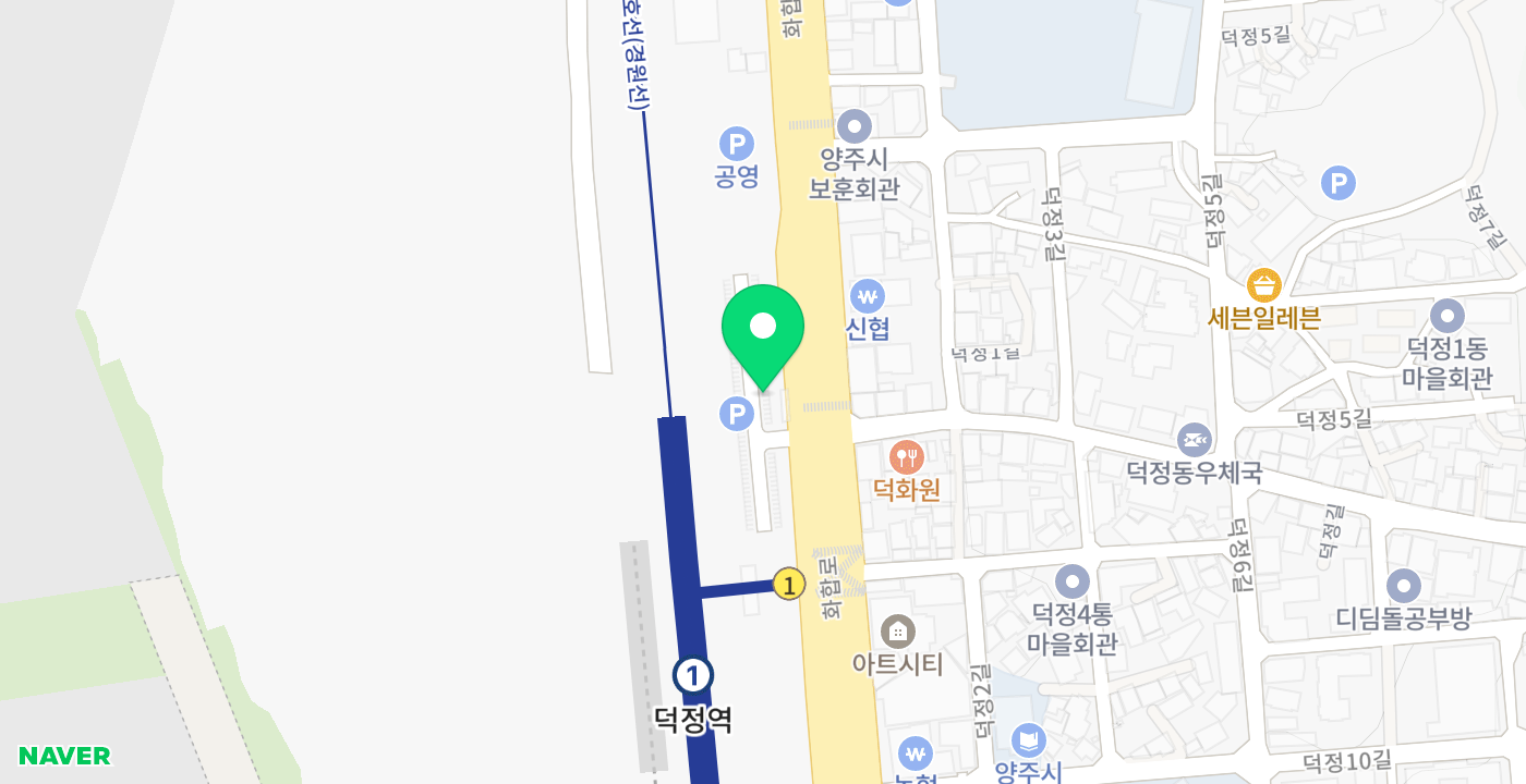 덕정역 위치 지도