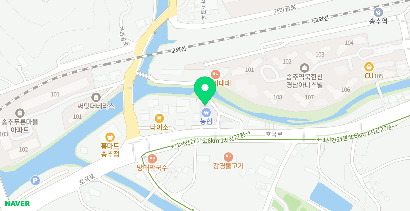 장흥농협 송추지점 위치 지도