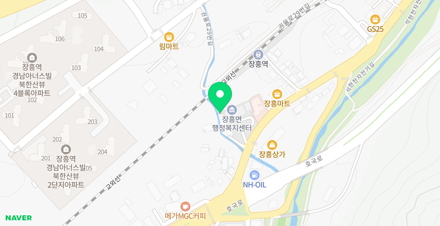 장흥면행정복지센터 위치 지도