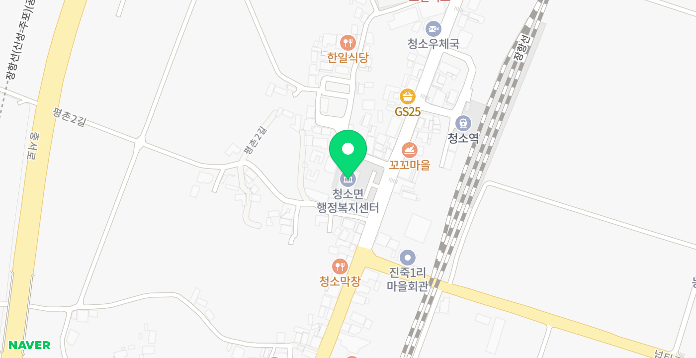 청소면 무인KIOSK 위치 지도