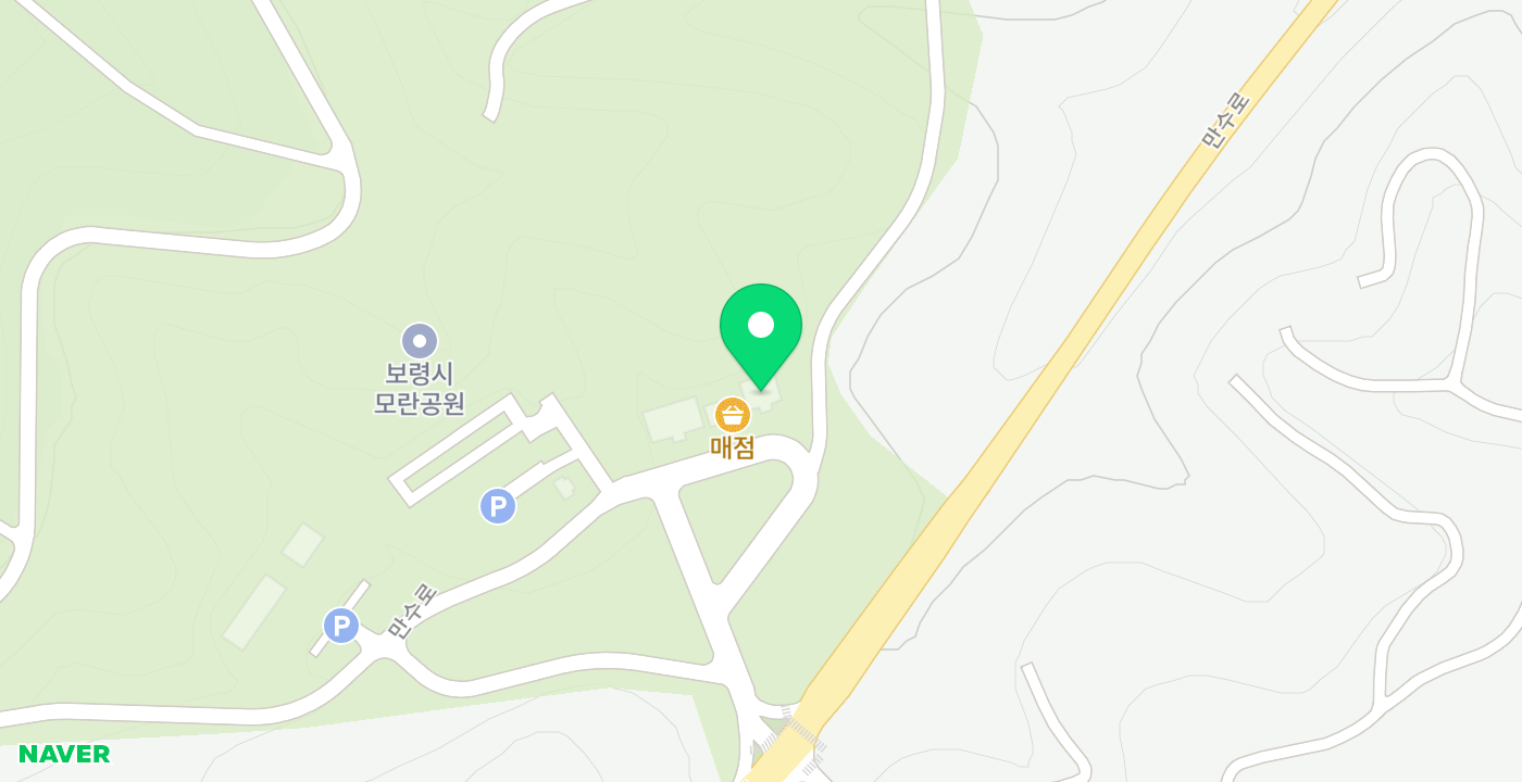 보령시모란공원 위치 지도