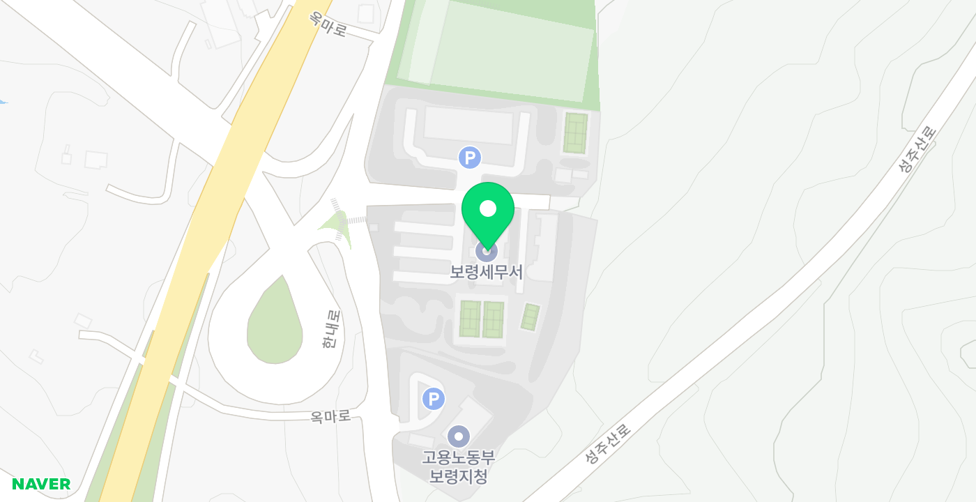 보령시보령세무서 위치 지도