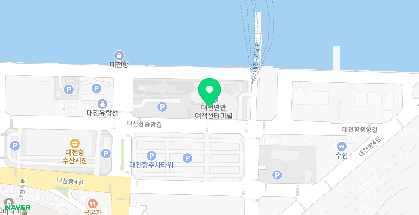 보령시대천항_무인 KISOK 위치 지도