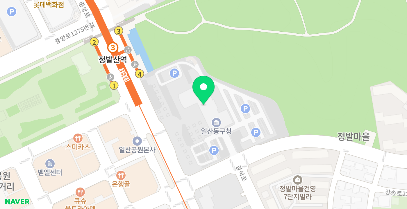 일산동구청 1 위치 지도