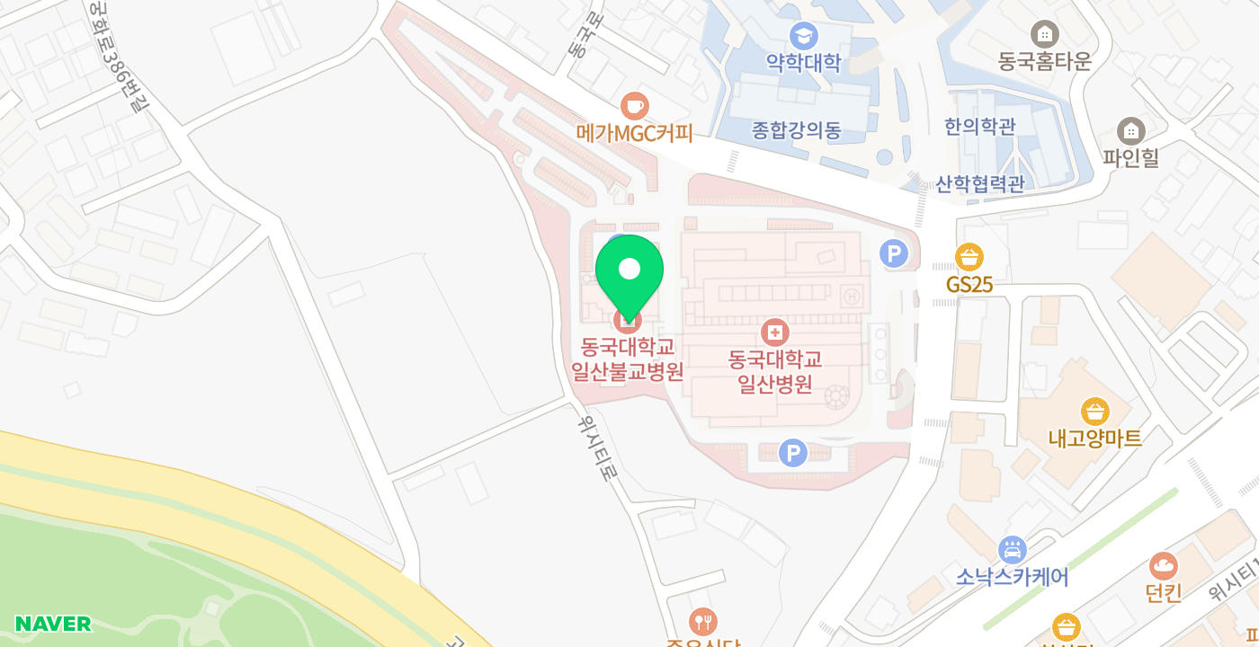 동국대학교일산병원 위치 지도