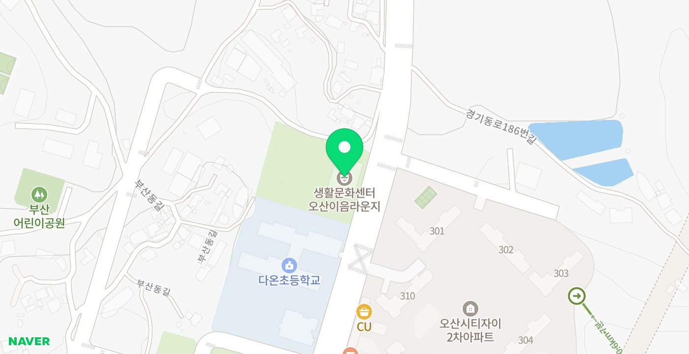 부산동 생활문화센터 KIOSK 위치 지도