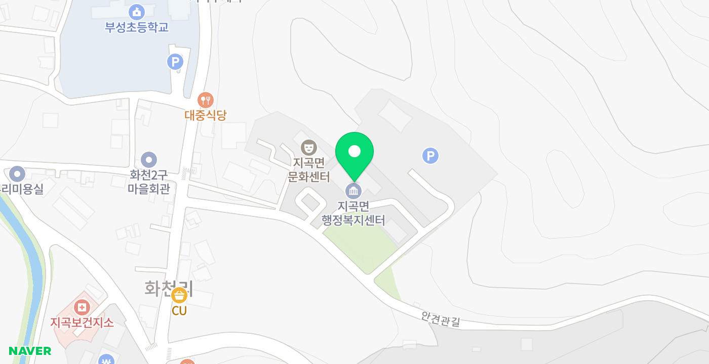 서산시 지곡면사무소 위치 지도