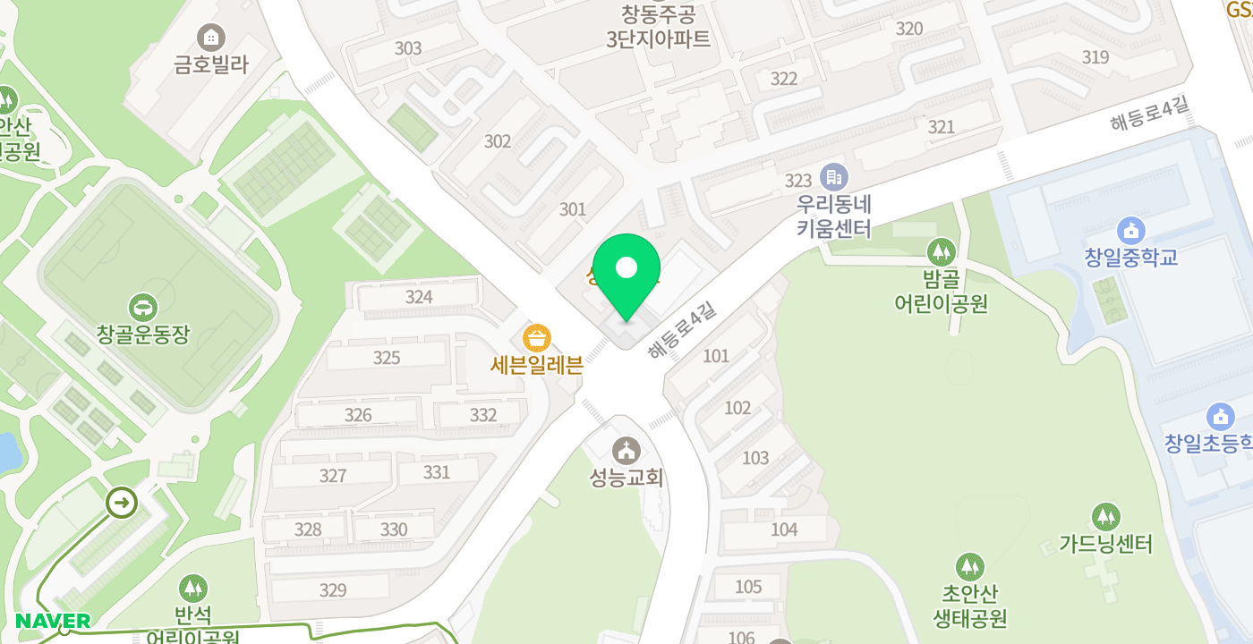 창1동 주민센터 위치 지도