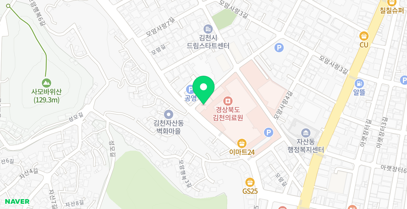 김천의료원 위치 지도