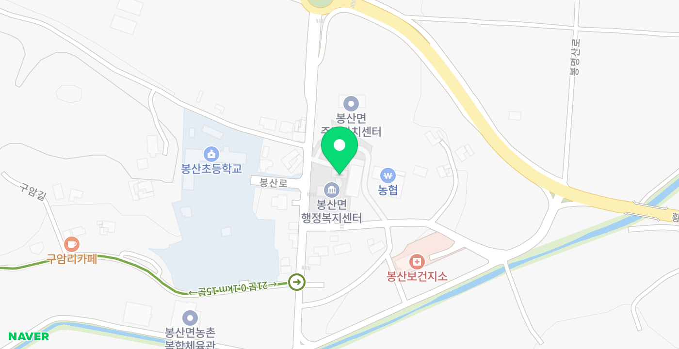 봉산면 위치 지도