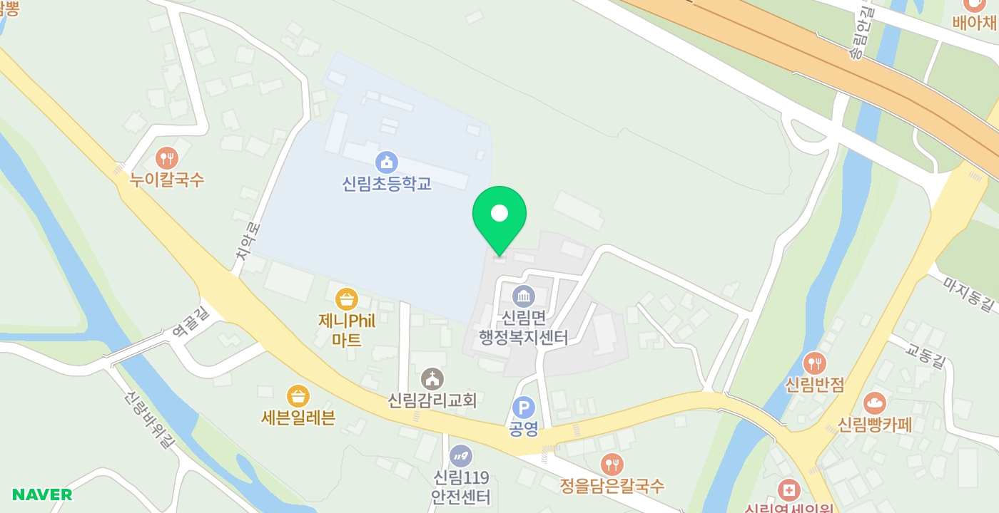 신림면 위치 지도