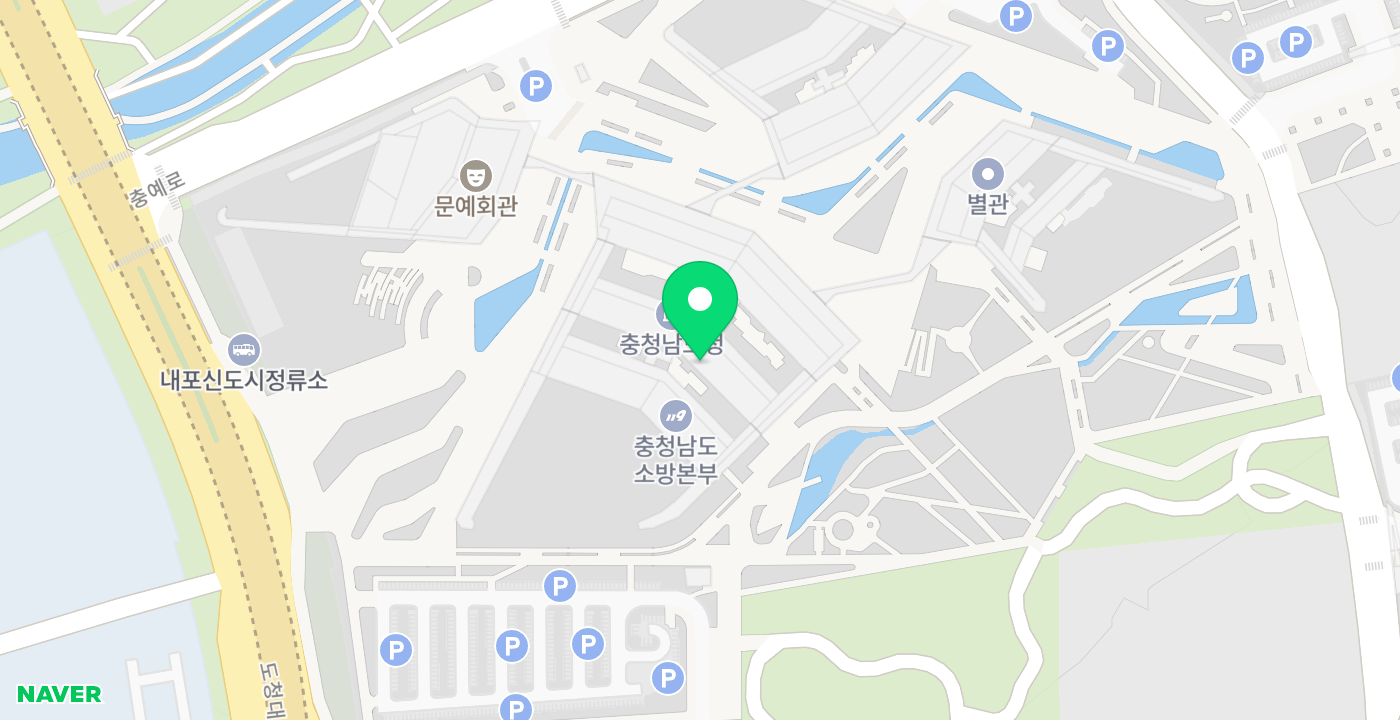 충남도청 위치 지도