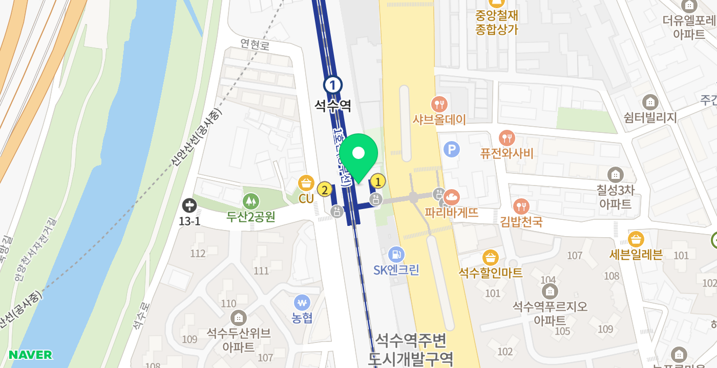 석수역 위치 지도