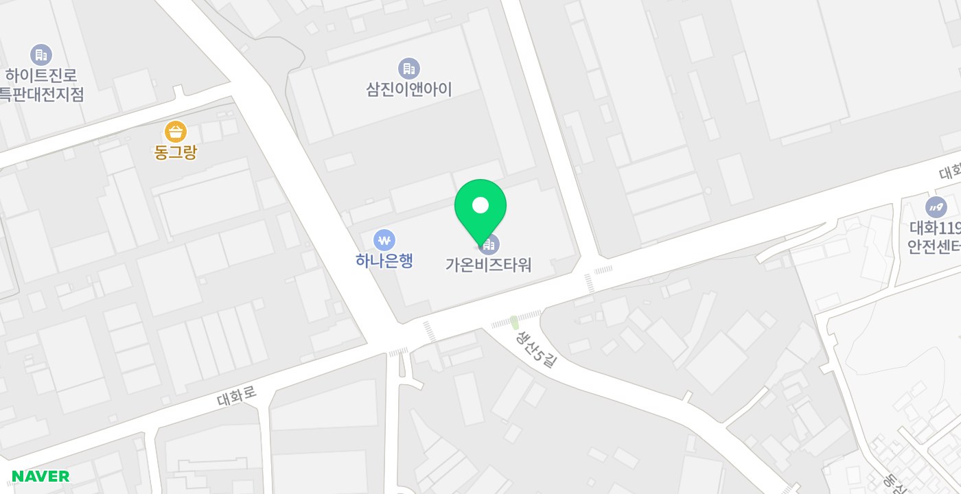 대화동하나은행 위치 지도