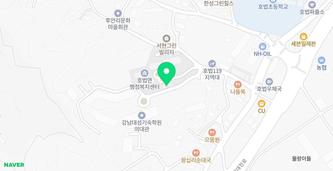 호법면 행정복지센터 위치 지도