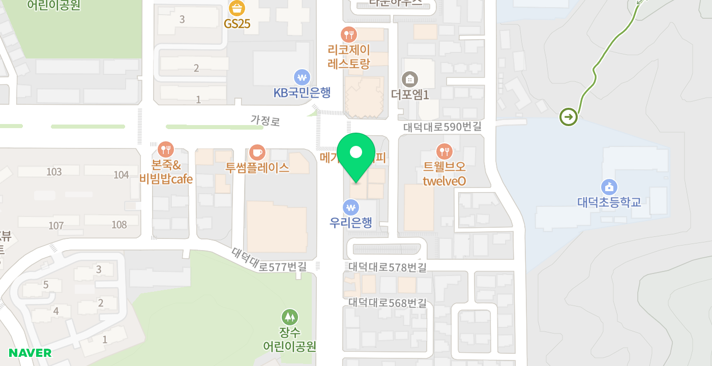 탄동농협도룡지점 위치 지도