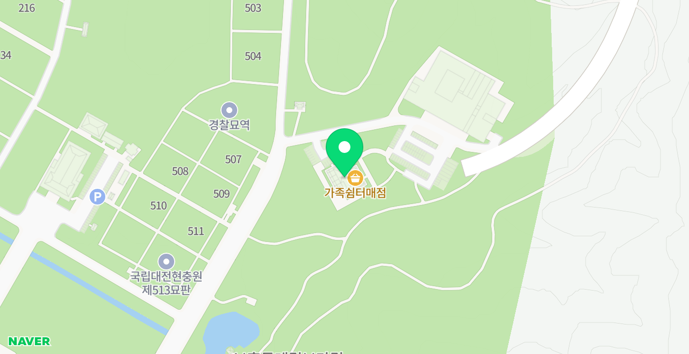 국립대전현충원 충혼당 위치 지도