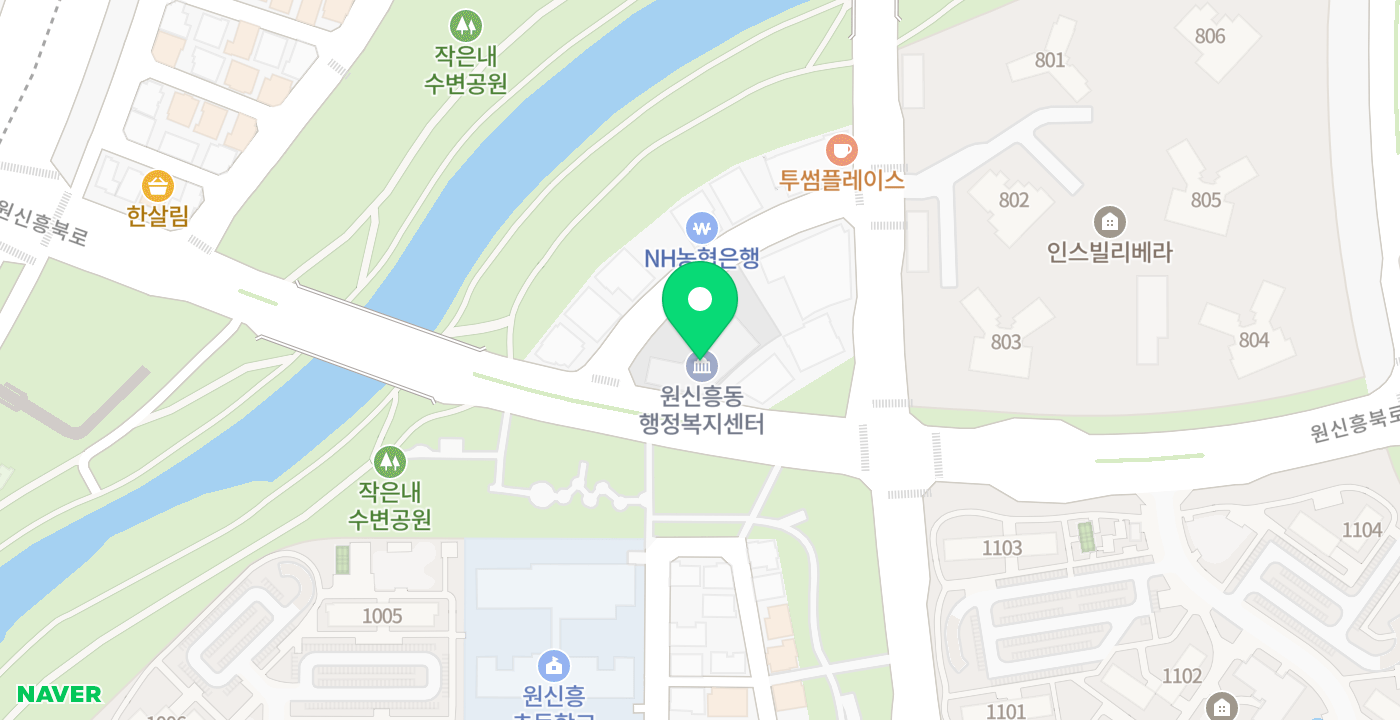 원신흥동 위치 지도