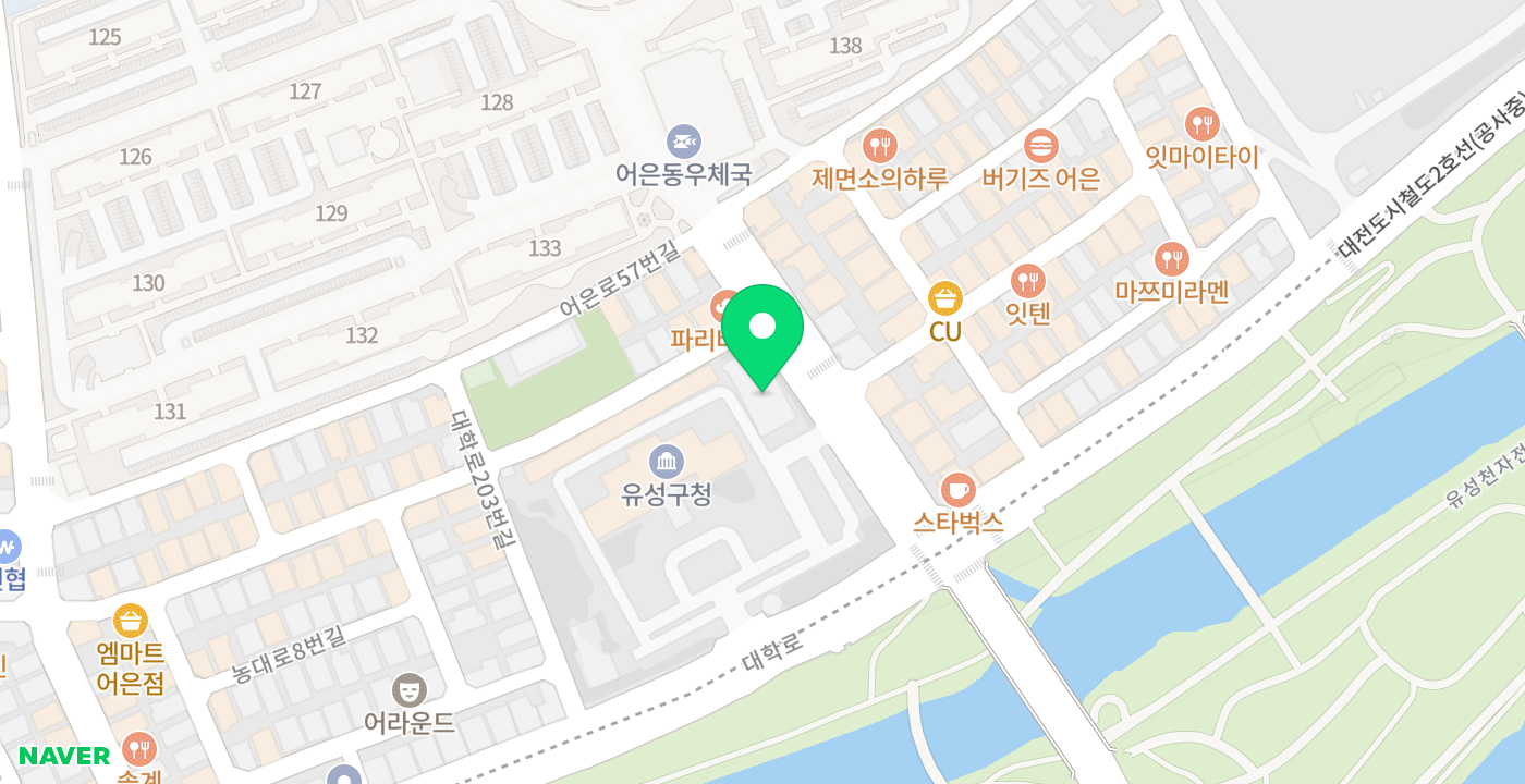 유성구청 위치 지도