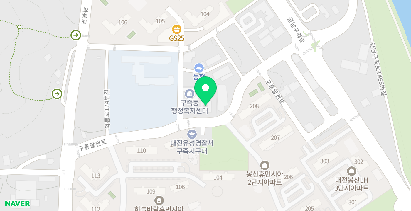 구즉동 위치 지도
